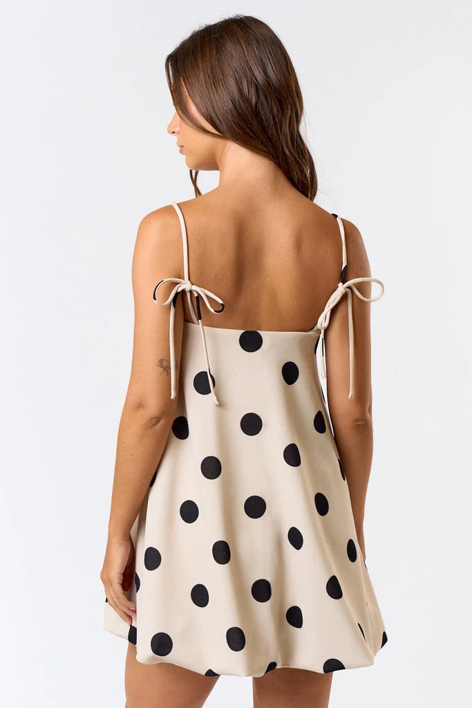 Polka Dot Mini Bubble Dress