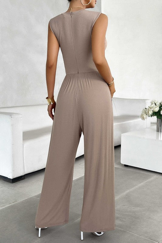 *Pre-Order* Sleeveless Wide Leg Jumpsuit