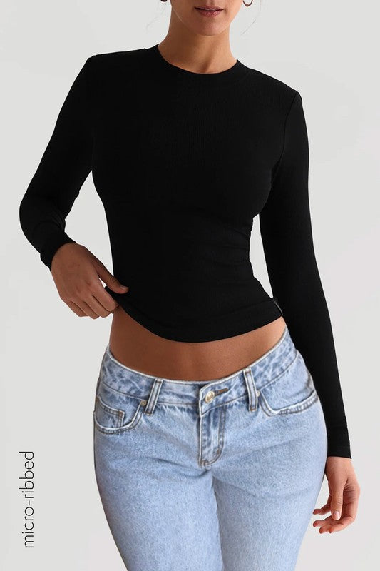 *Pre-Order* Fitted Long Sleeve Top