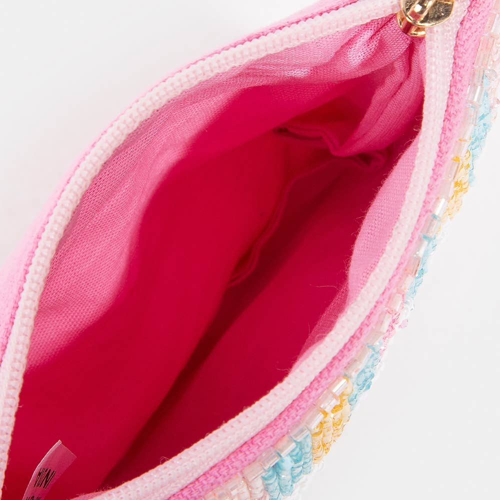 Seed Beaded Coin Purse - Cash Money (Ships 6/21)