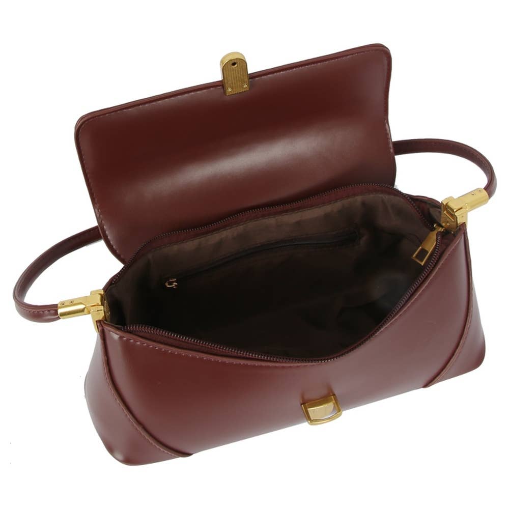 White & Wine Shoulder Bag (Ships 6/21)