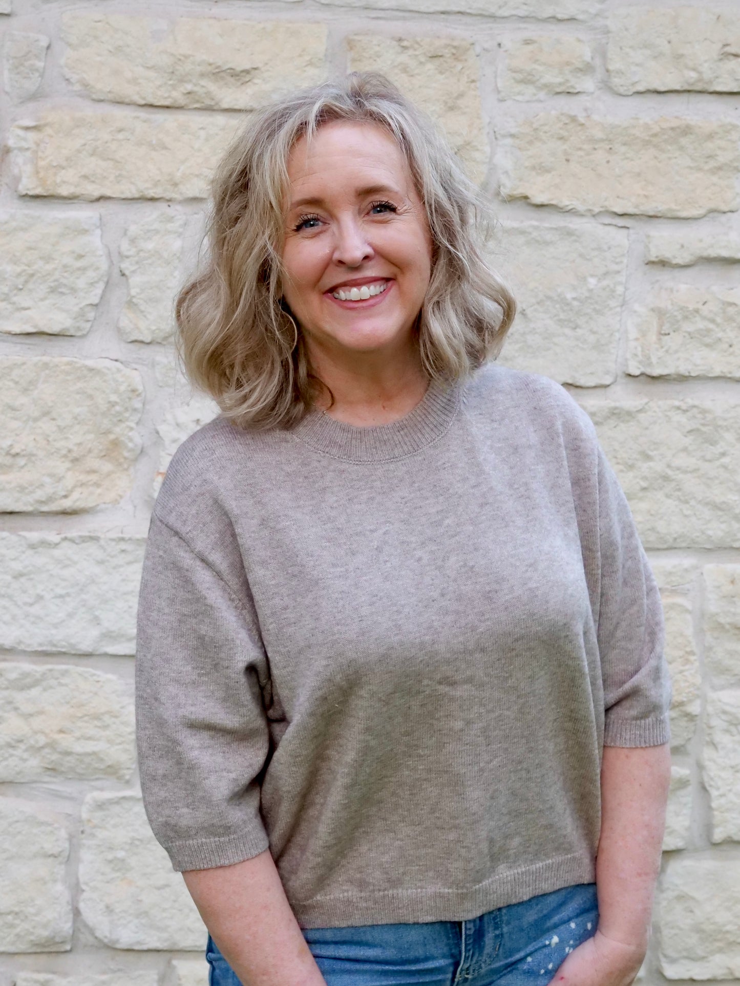 Short Sleeve Sweater Top