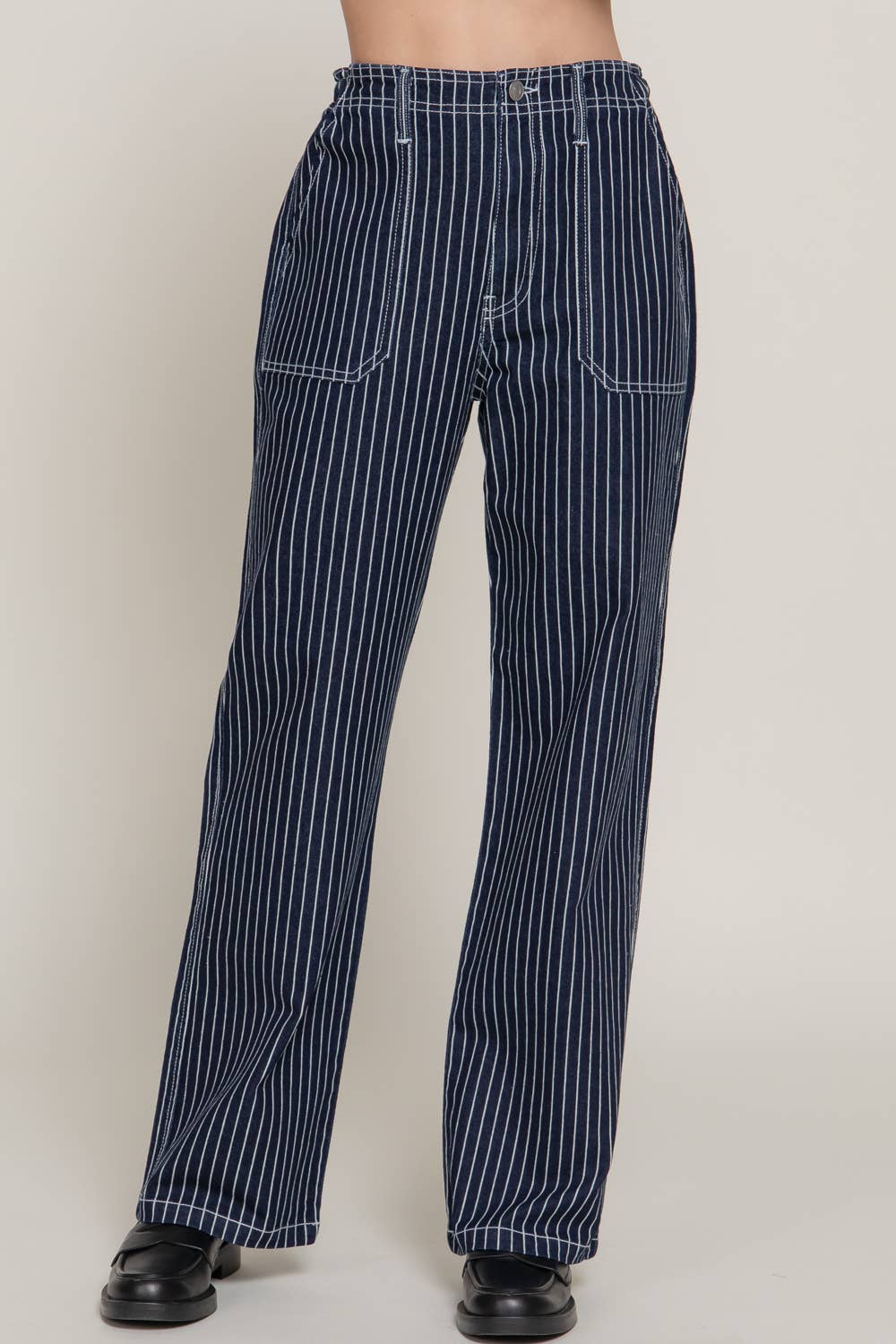 Pinstripe Edit Pants - Soul Secret Threads