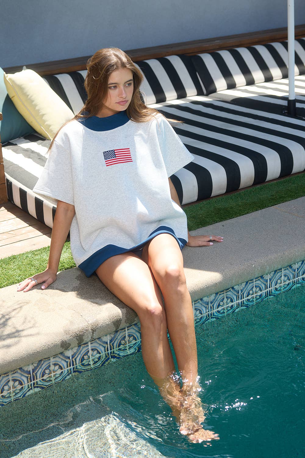 Americana Sweatshirt Tee (Ships 9/11)