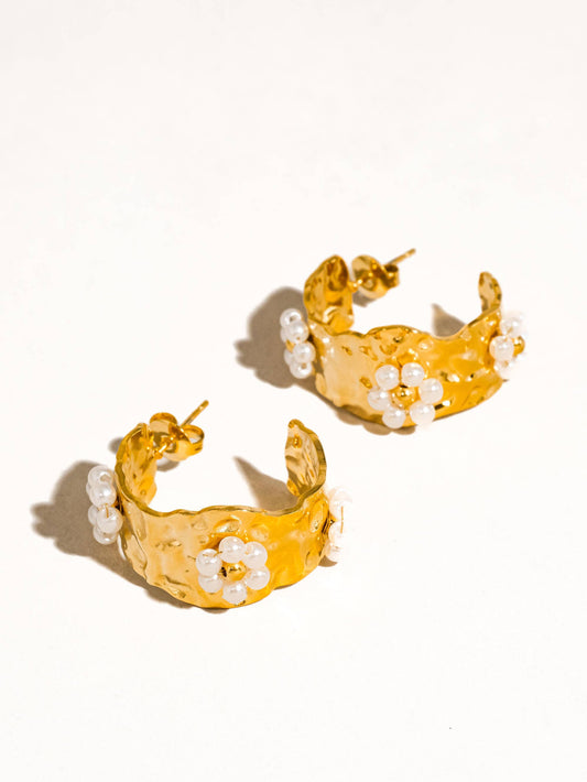 Vintage Floral Hoops