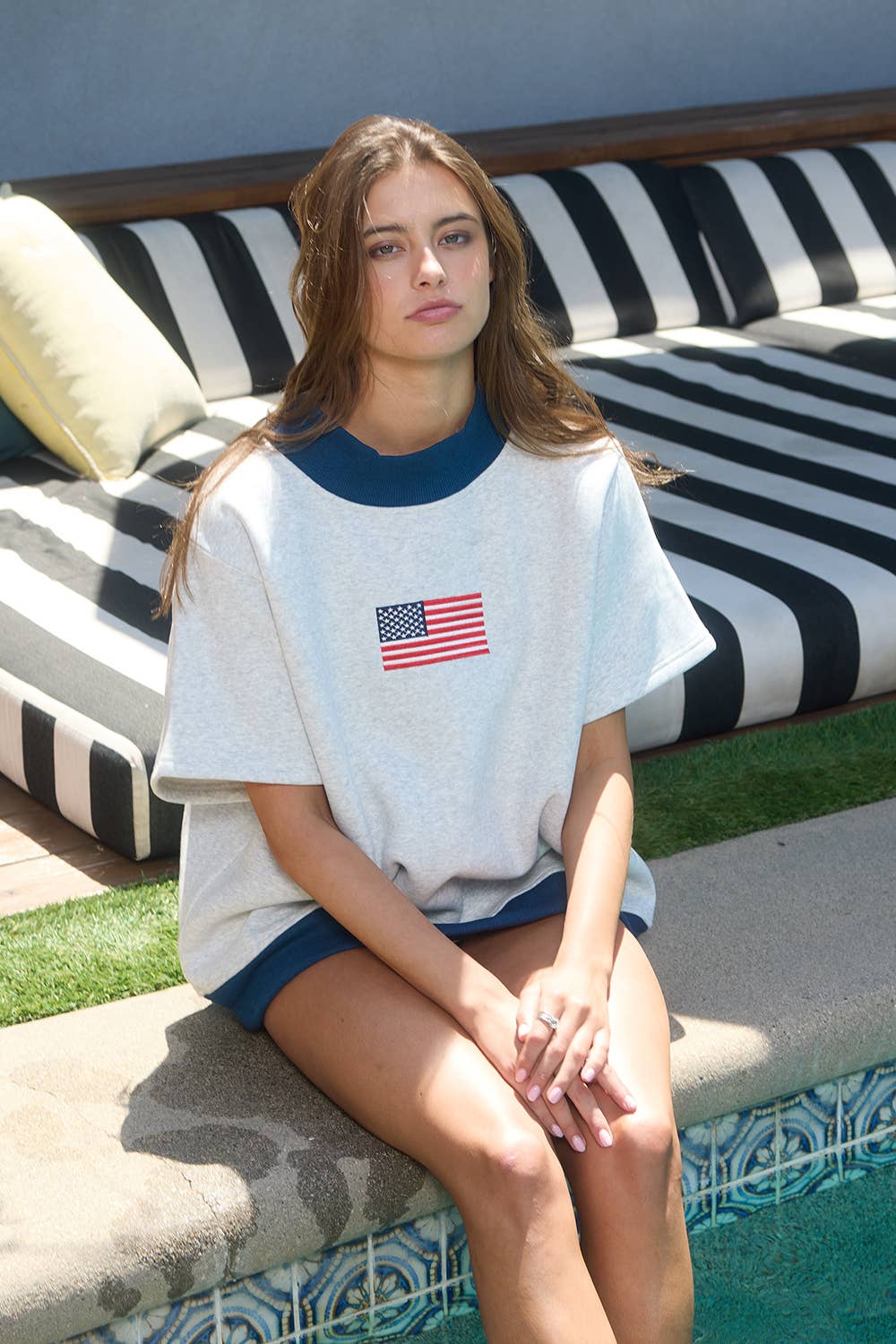 Americana Sweatshirt Tee (Ships 9/11)