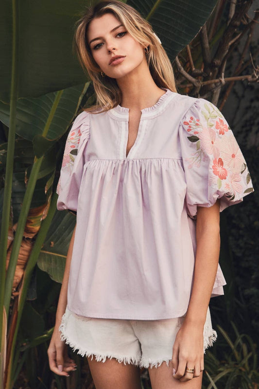 Lavender Fields Blouse (Ships 6/30)