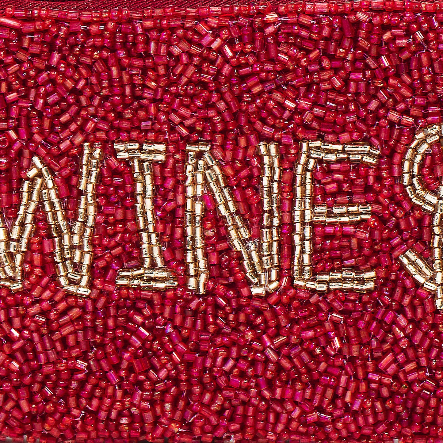 Seed Beaded Coin Purse - Wine $ (Ships 6/21)