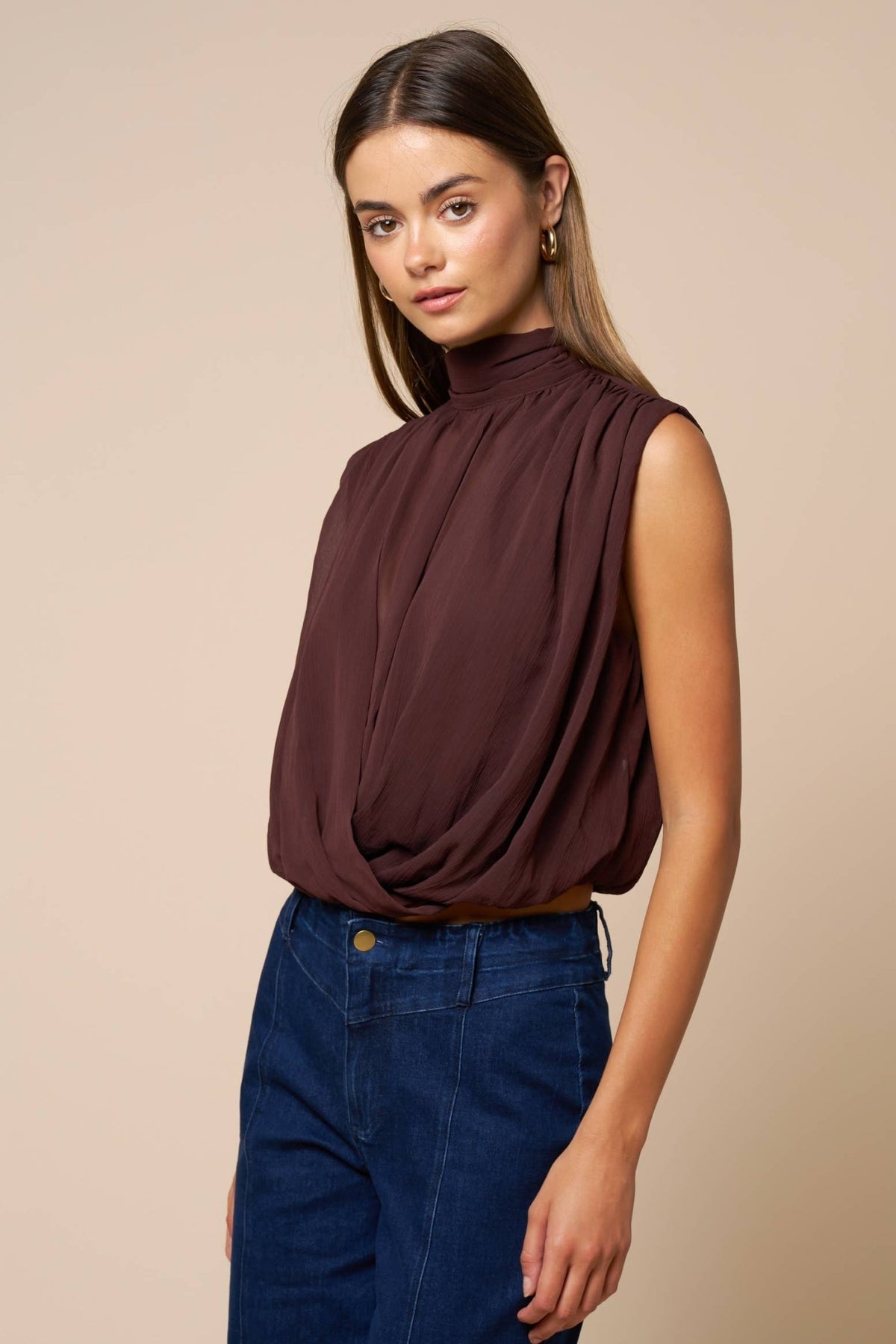 Brielle Drape Top (Ships 8/13) - Soul Secret Threads