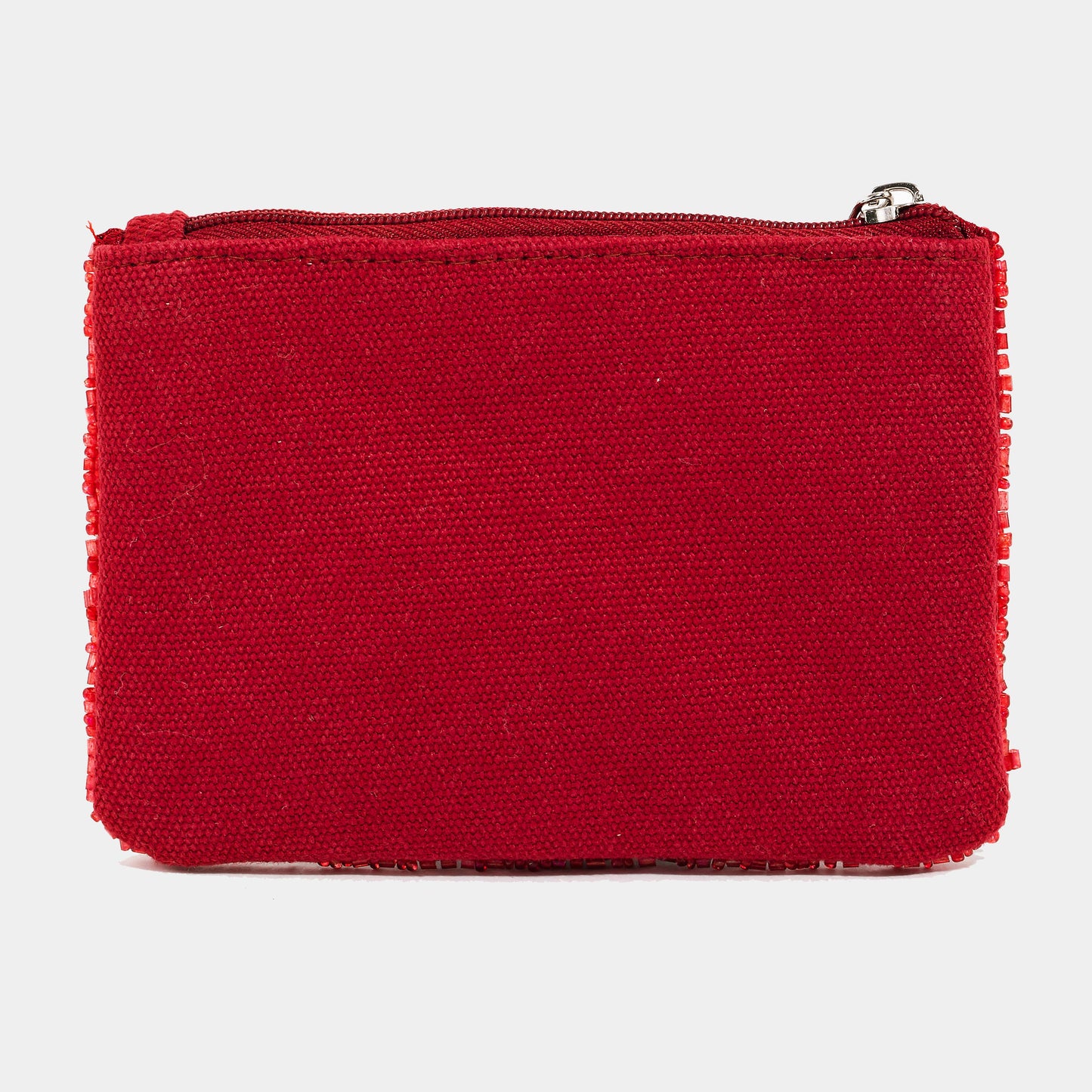 Seed Beaded Coin Purse - Wine $ (Ships 6/21)