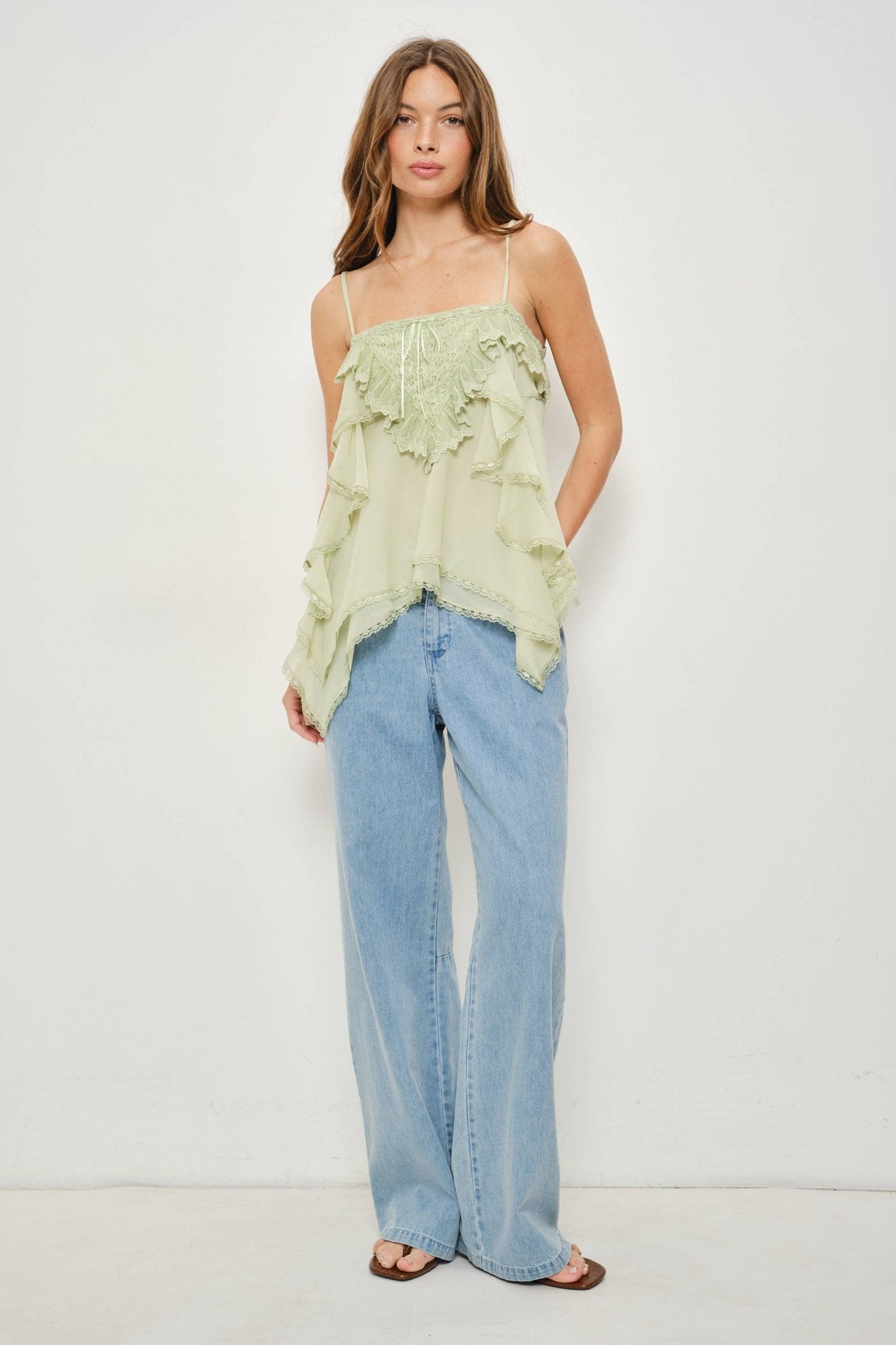 Cathy Flounce Cami (Ships 7/22) - Soul Secret Threads