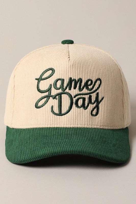 Corduroy Game Day Hat - Soul Secret Threads
