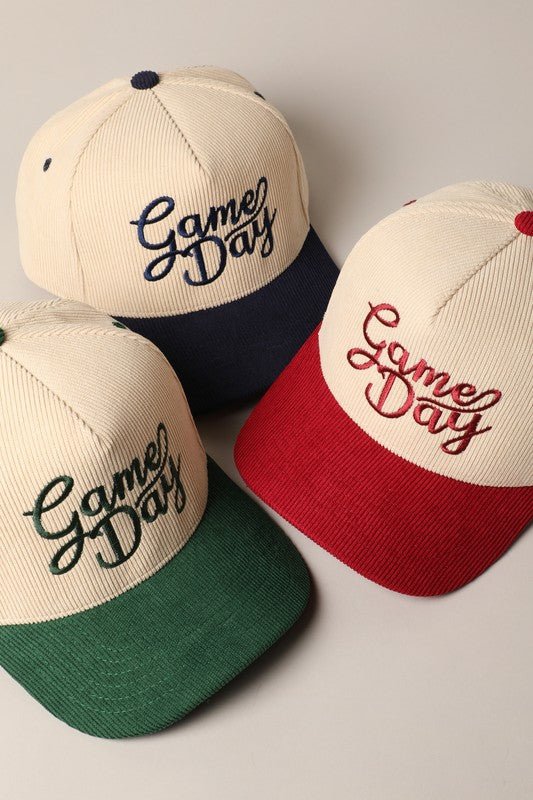 Corduroy Game Day Hat - Soul Secret Threads