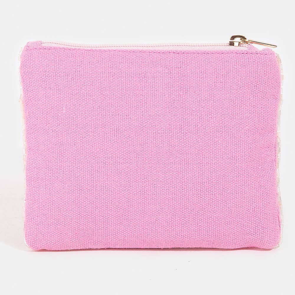 Seed Beaded Coin Purse - Cash Money (Ships 6/21)