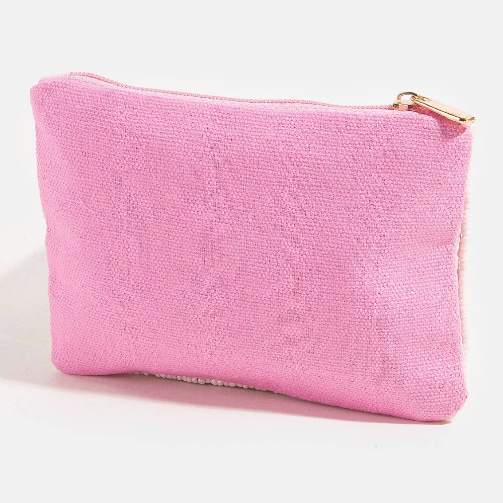 Seed Beaded Coin Purse - Coffee Funds (Ships 6/21)