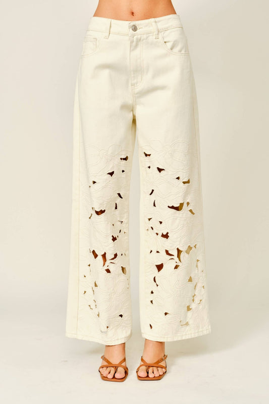Elodie Eyelet Pants - Soul Secret Threads