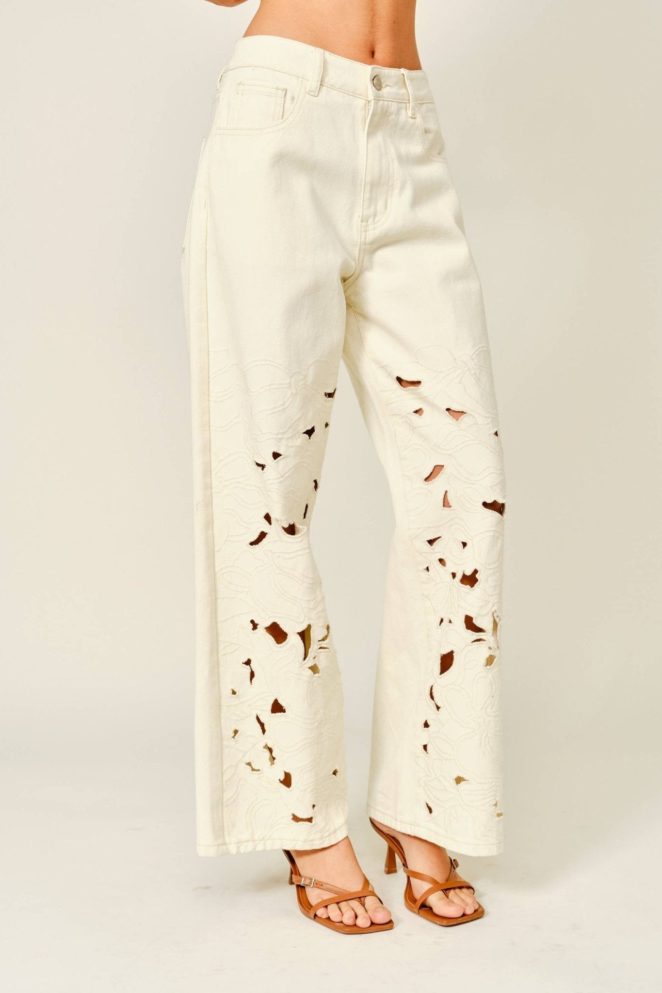 Elodie Eyelet Pants - Soul Secret Threads