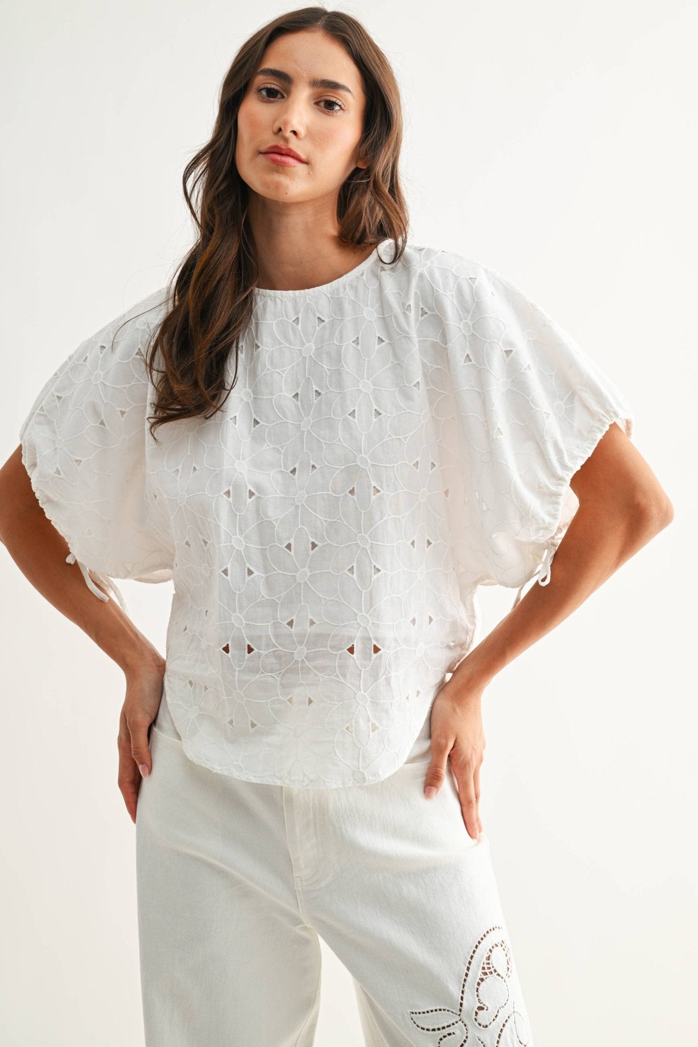 Eyelet Flutter Top - Soul Secret Threads