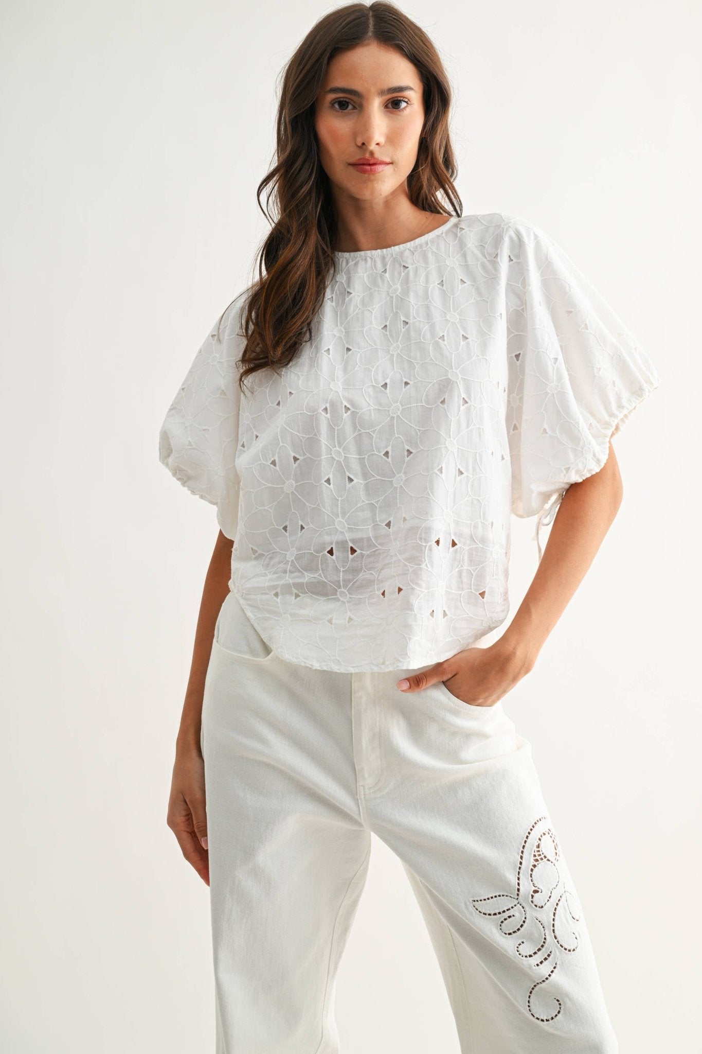 Eyelet Flutter Top - Soul Secret Threads