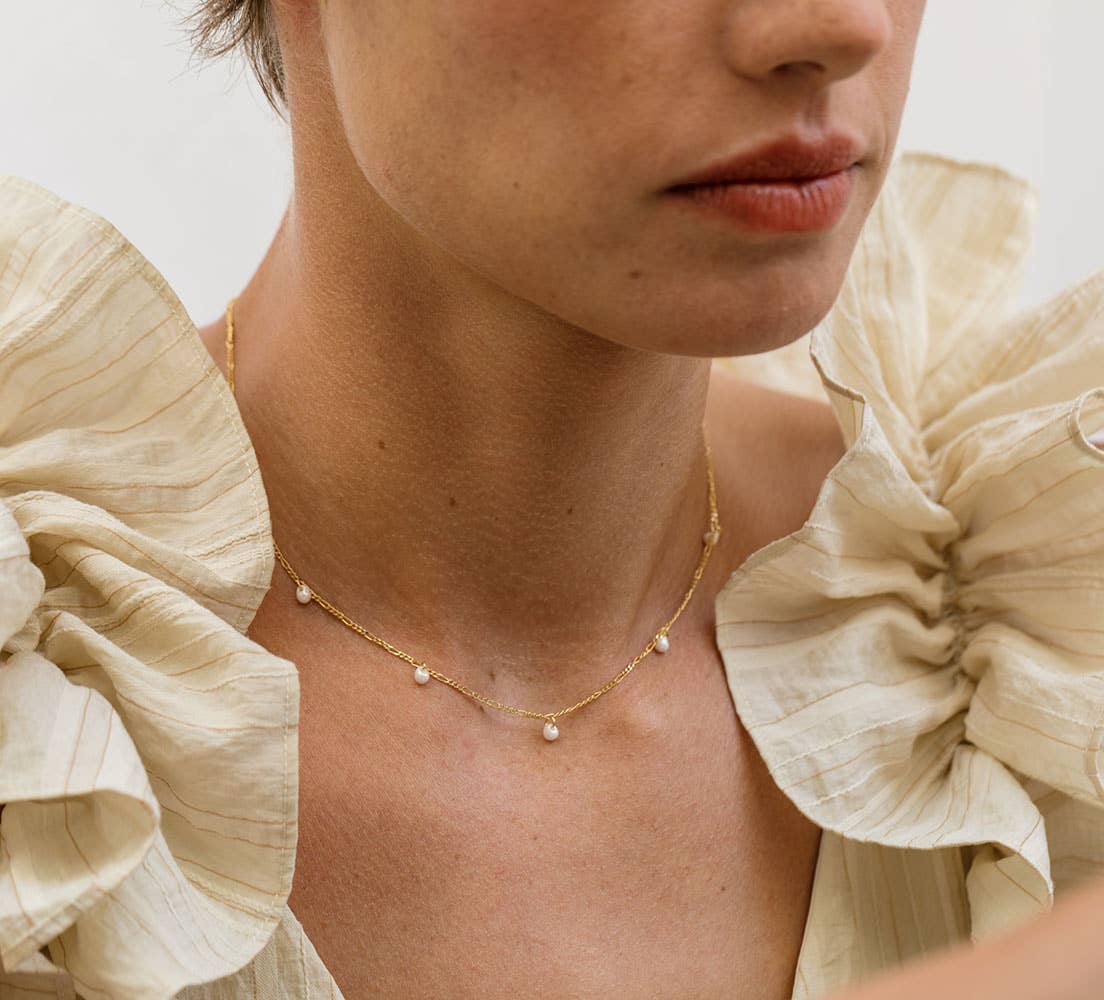 Five Graces Pearl Necklace - Soul Secret Threads