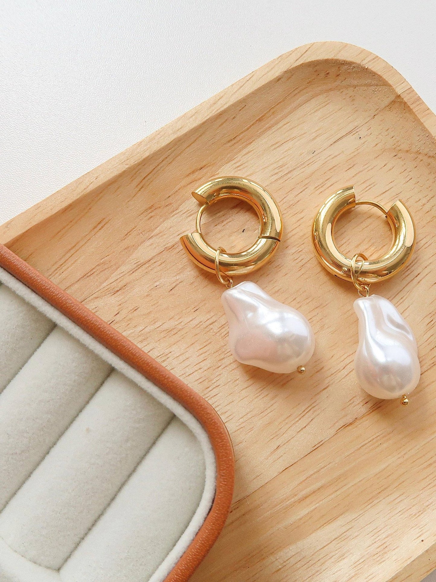 Oceana Large Pearl Earrings - Soul Secret Threads