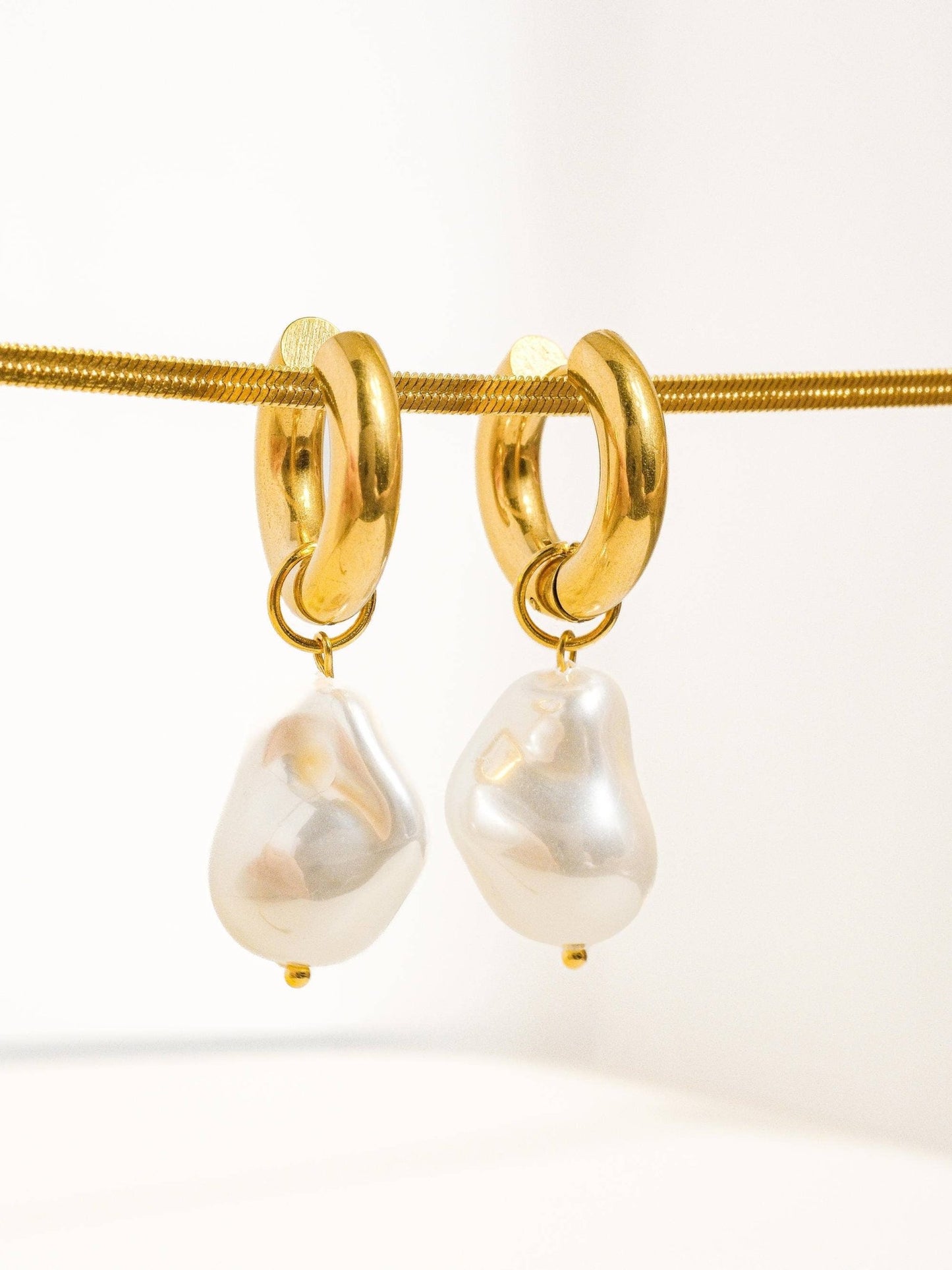 Oceana Large Pearl Earrings - Soul Secret Threads