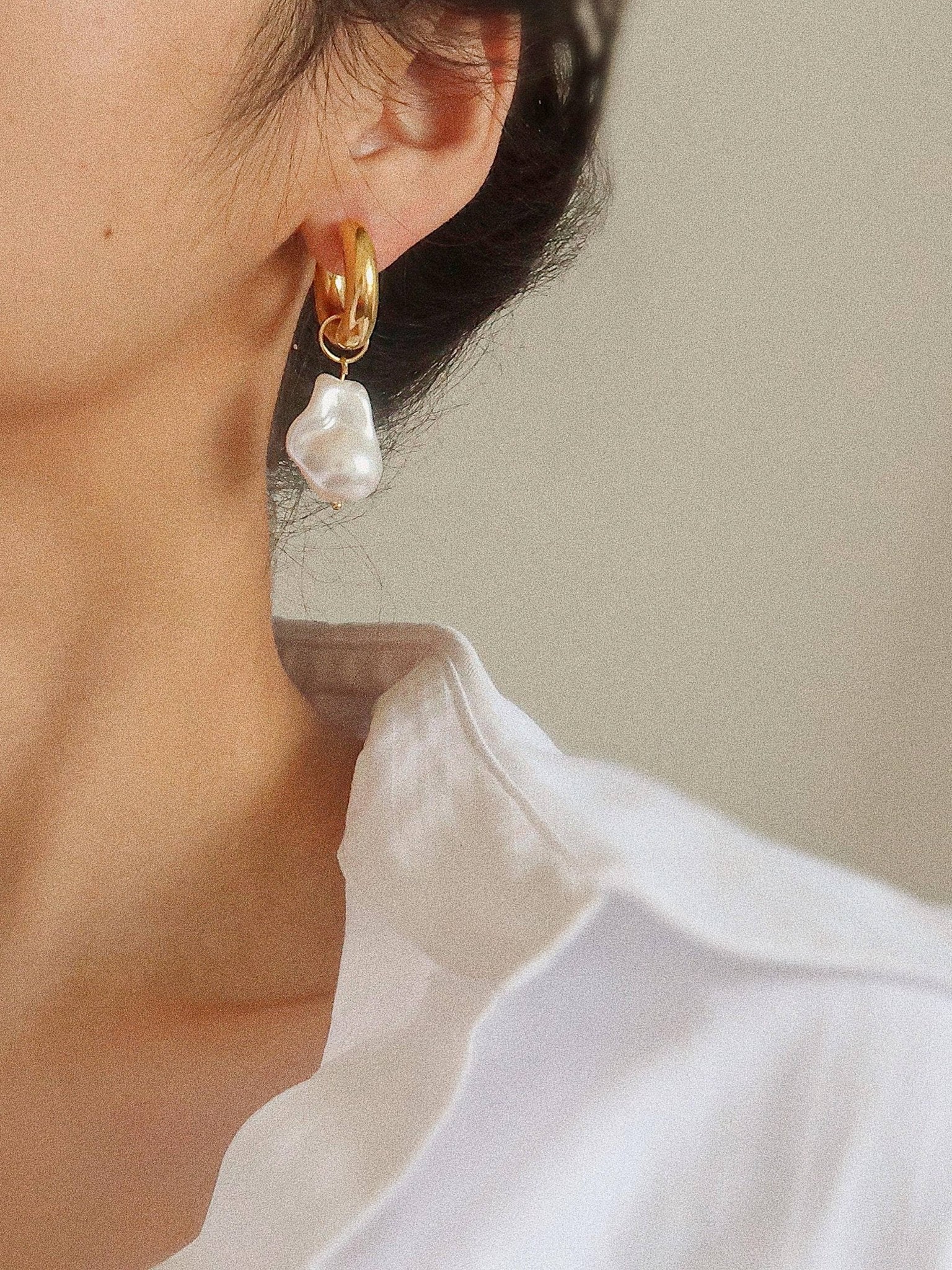 Oceana Large Pearl Earrings - Soul Secret Threads