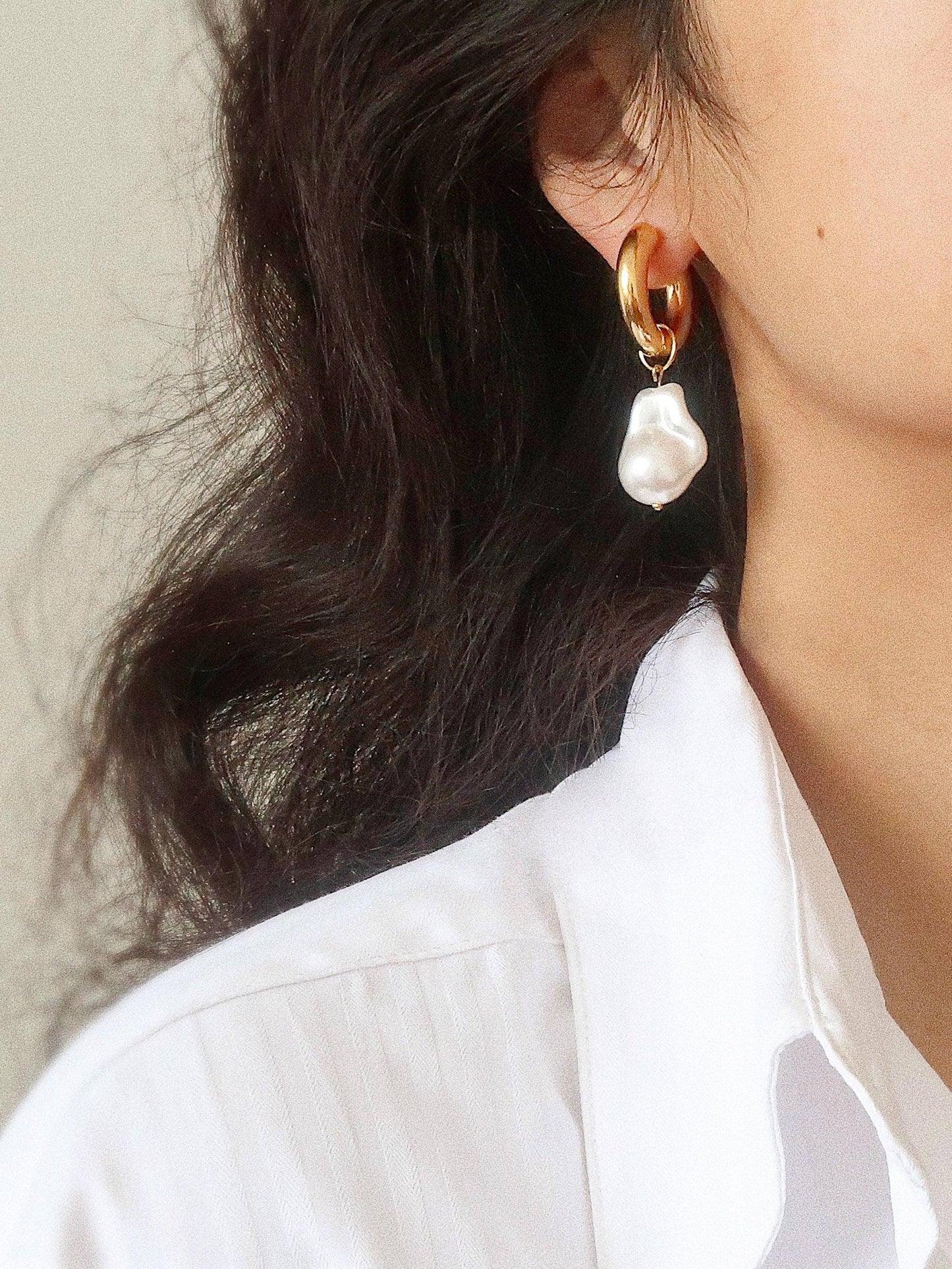 Oceana Large Pearl Earrings - Soul Secret Threads