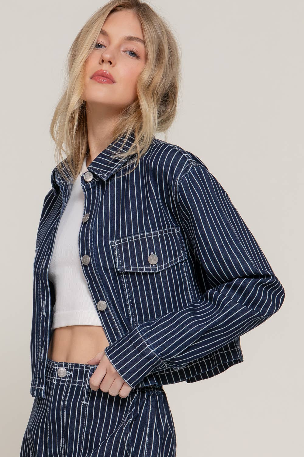 Pinstripe Edit Jacket - Soul Secret Threads