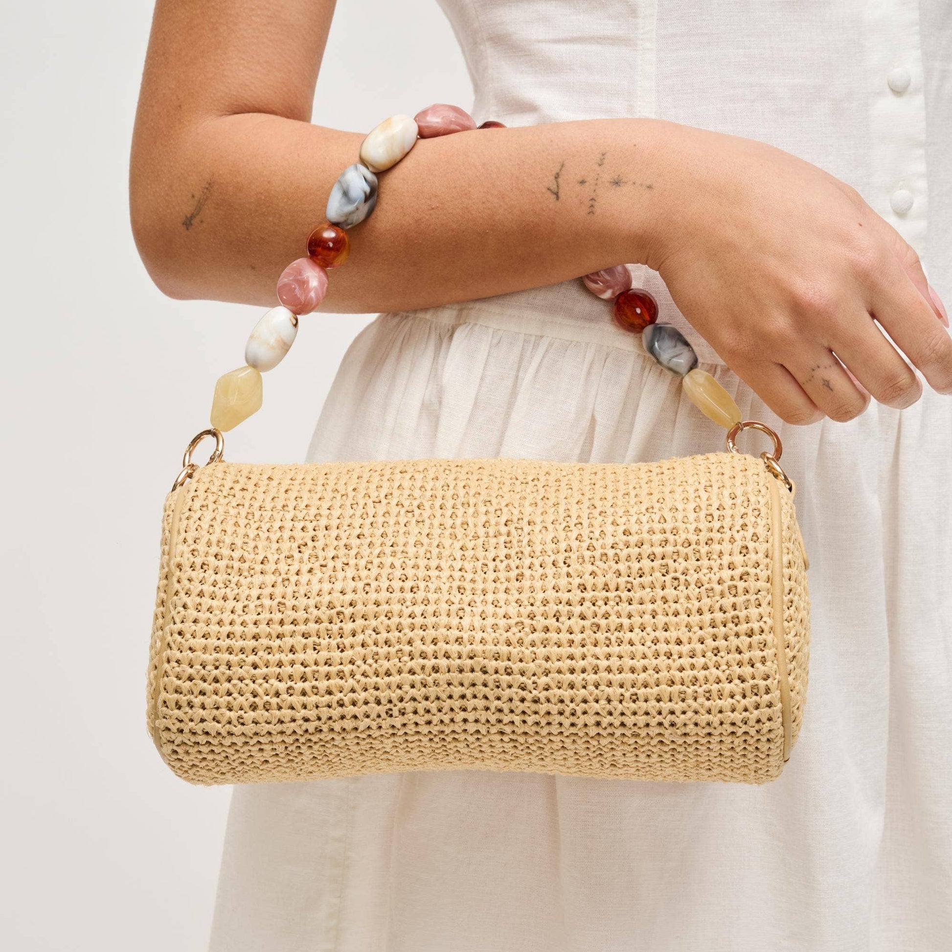 Rachel Straw Clutch - Soul Secret Threads