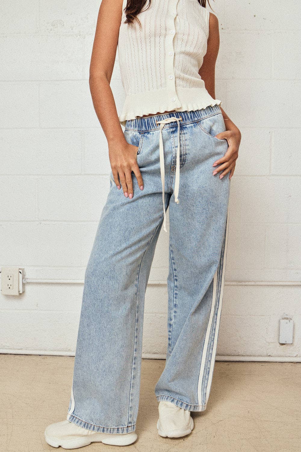 Runway Stripe Jeans - Soul Secret Threads