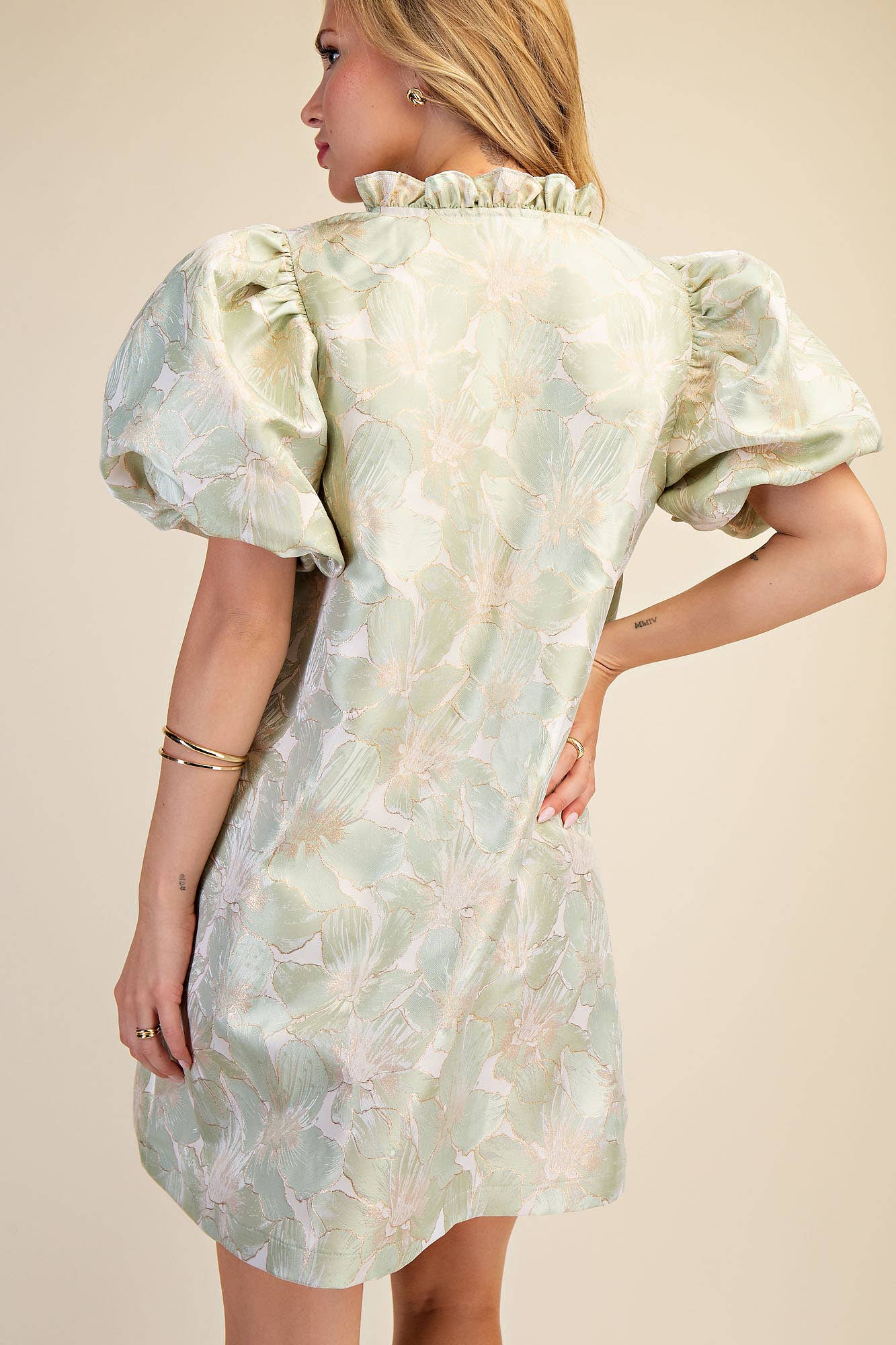 Sage Blossom Shift Dress - Soul Secret Threads
