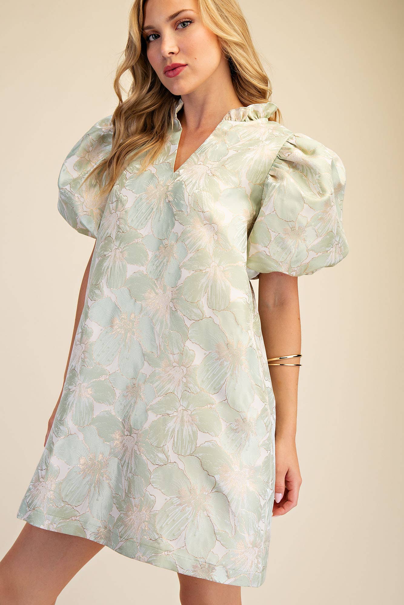 Sage Blossom Shift Dress - Soul Secret Threads