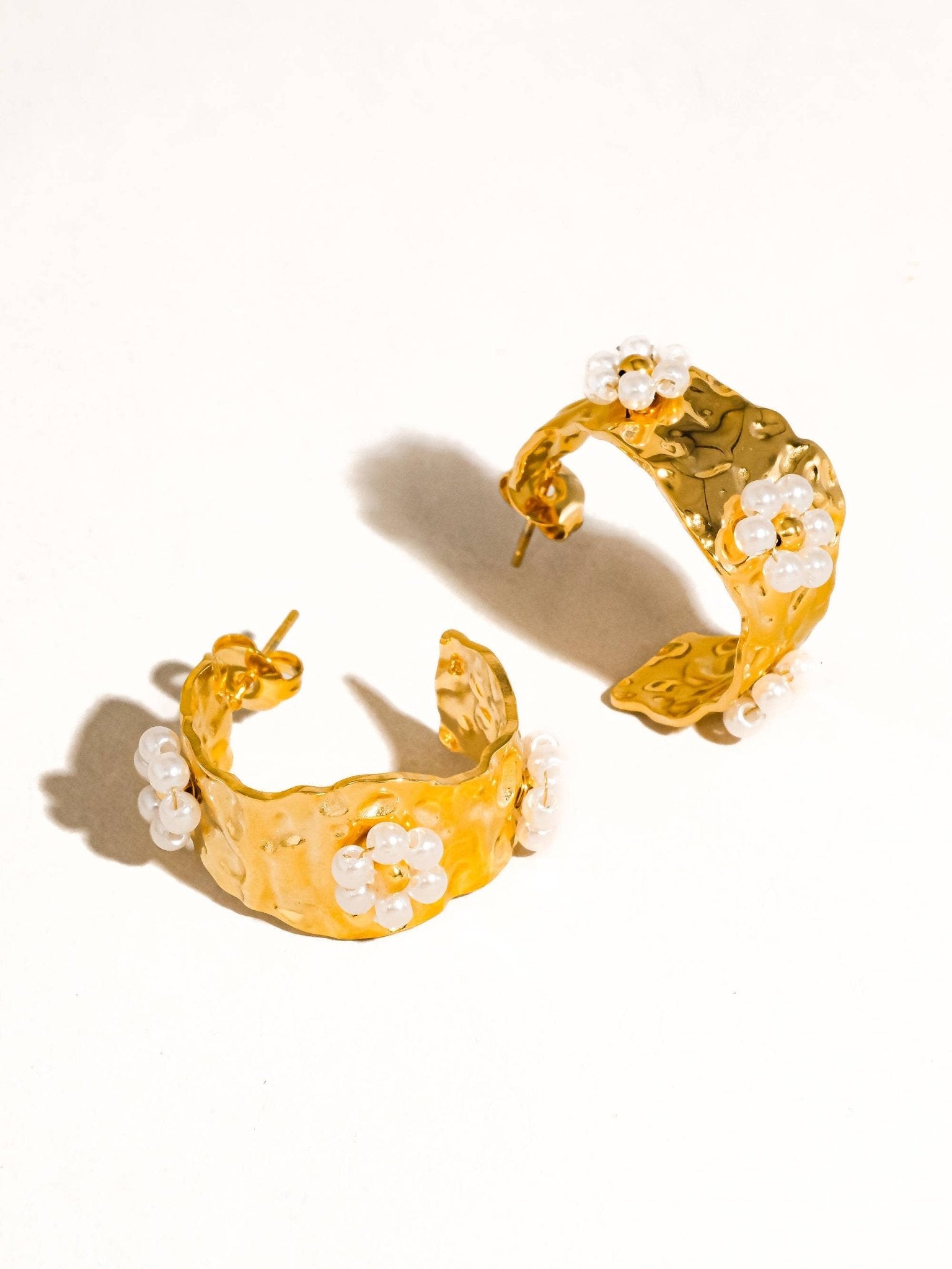 Vintage Floral Hoops - Soul Secret Threads